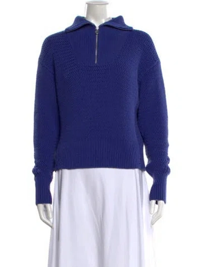 Pre-owned Rag & Bone V-neck Sweater In Blue