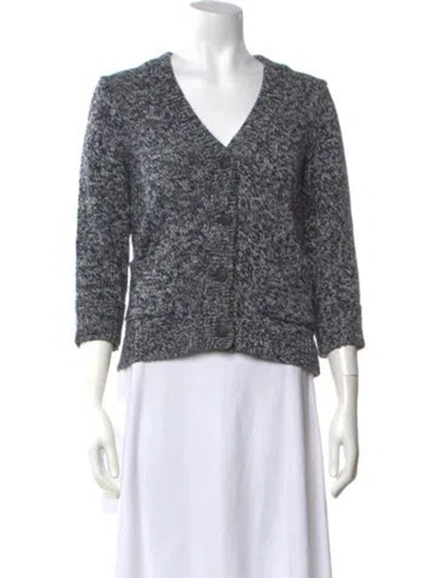 Pre-owned Rag & Bone V-neck Sweater In Blue