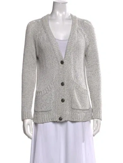 Pre-owned Rag & Bone V-neck Sweater In Blue/neutrals