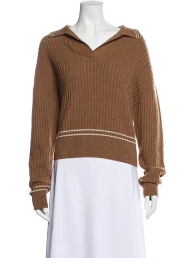 Pre-owned Rag & Bone V-neck Sweater In Brown