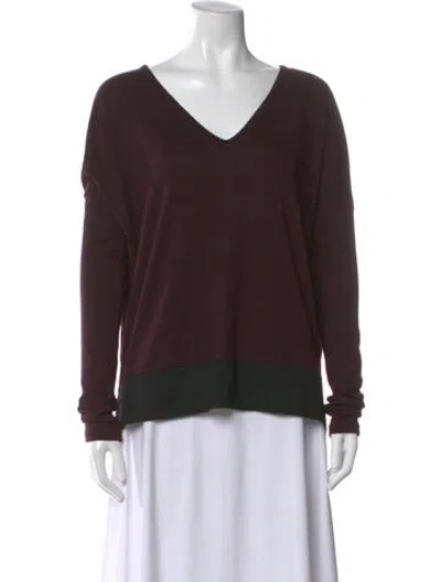 Pre-owned Rag & Bone V-neck Sweater In Brown