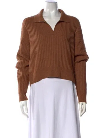 Pre-owned Rag & Bone V-neck Sweater In Brown