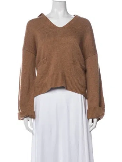 Pre-owned Rag & Bone V-neck Sweater In Brown
