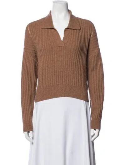 Pre-owned Rag & Bone V-neck Sweater In Brown