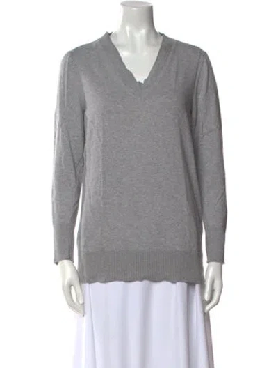 Pre-owned Rag & Bone V-neck Sweater In Gray