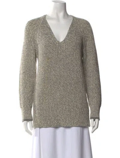 Pre-owned Rag & Bone V-neck Sweater In Gray