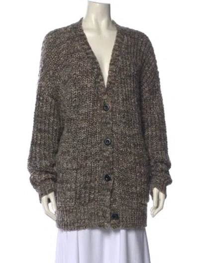 Pre-owned Rag & Bone V-neck Sweater In Gray