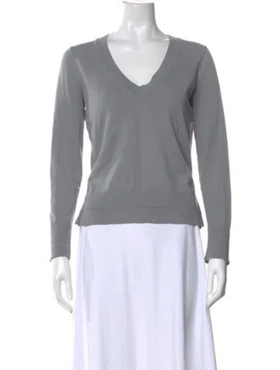 Pre-owned Rag & Bone V-neck Sweater In Gray