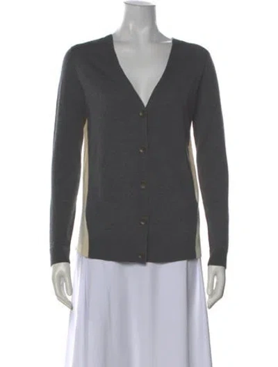 Pre-owned Rag & Bone V-neck Sweater In Gray