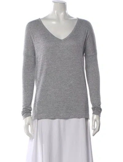 Pre-owned Rag & Bone V-neck Sweater In Gray