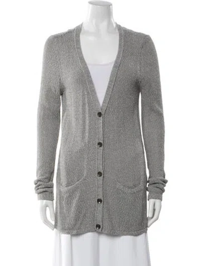 Pre-owned Rag & Bone V-neck Sweater In Gray