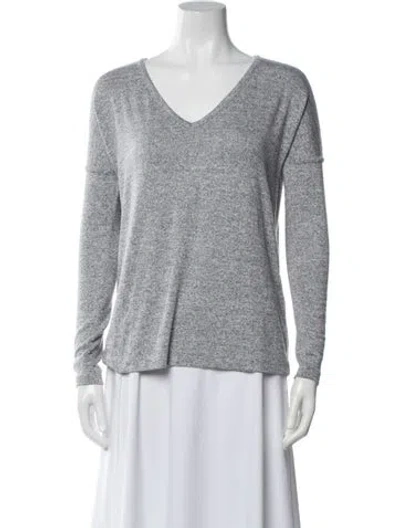 Pre-owned Rag & Bone V-neck Sweater In Gray