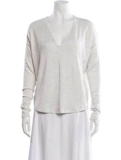 Pre-owned Rag & Bone V-neck Sweater In Gray