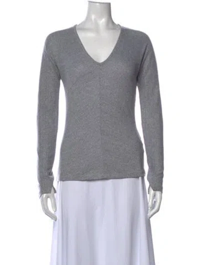 Pre-owned Rag & Bone V-neck Sweater In Gray