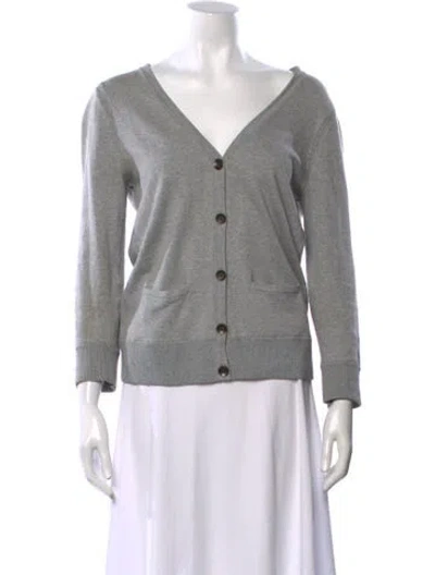 Pre-owned Rag & Bone V-neck Sweater In Gray