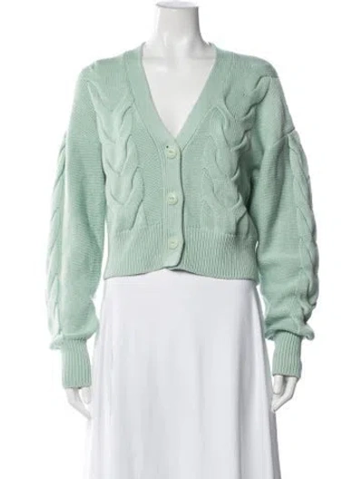 Pre-owned Rag & Bone V-neck Sweater In Green