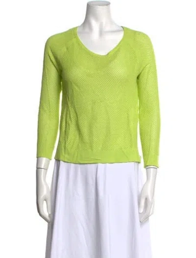 Pre-owned Rag & Bone V-neck Sweater In Green