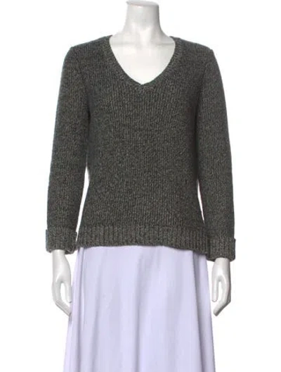 Pre-owned Rag & Bone V-neck Sweater In Grey