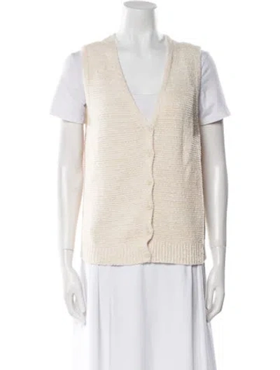 Pre-owned Rag & Bone V-neck Sweater In Neutral
