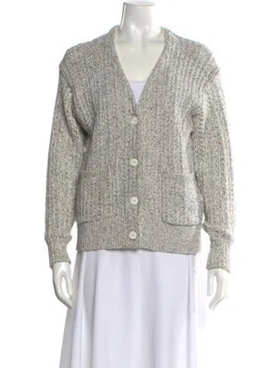 Pre-owned Rag & Bone V-neck Sweater In Neutral