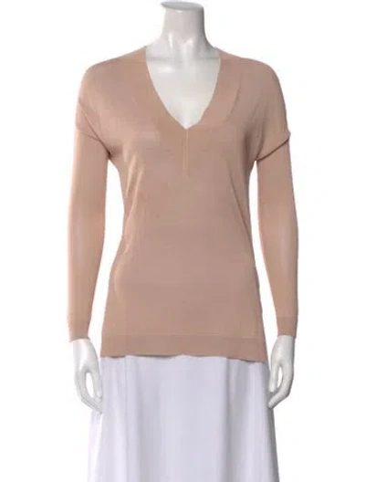 Pre-owned Rag & Bone V-neck Sweater In Neutral