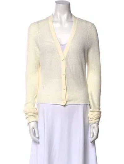 Pre-owned Rag & Bone V-neck Sweater In Neutral