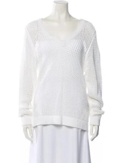 Pre-owned Rag & Bone V-neck Sweater In Neutral
