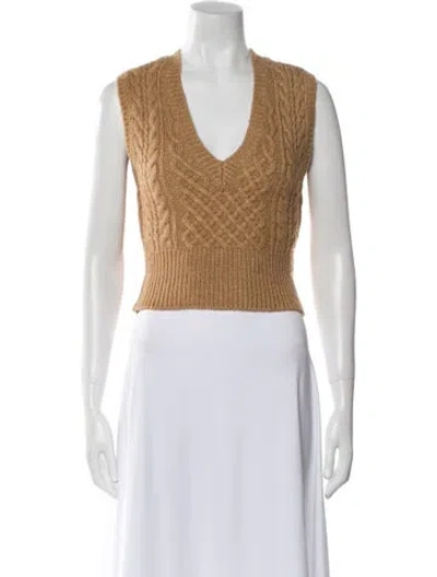 Pre-owned Rag & Bone V-neck Sweater In Neutral
