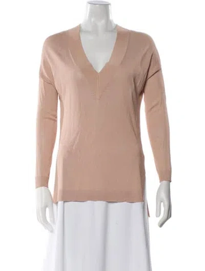 Pre-owned Rag & Bone V-neck Sweater In Neutral