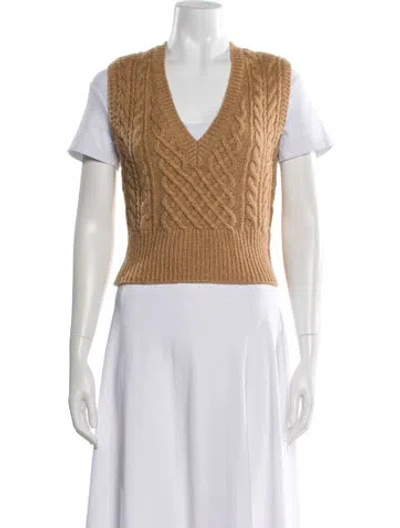 Pre-owned Rag & Bone V-neck Sweater In Neutral