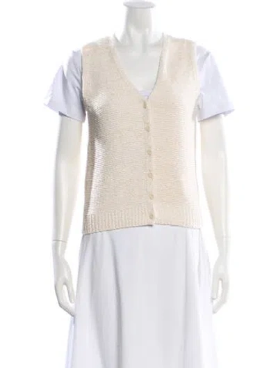 Pre-owned Rag & Bone V-neck Sweater In Neutral