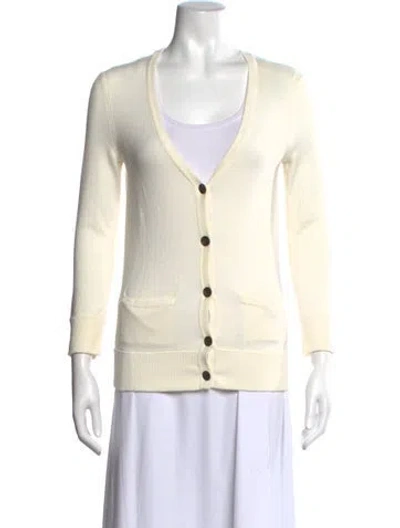 Pre-owned Rag & Bone V-neck Sweater In Neutral