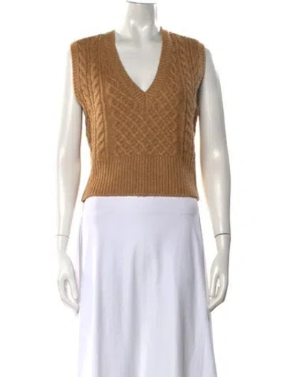 Pre-owned Rag & Bone V-neck Sweater In Neutrals