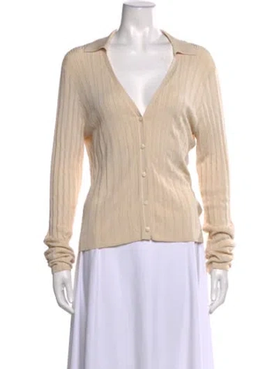Pre-owned Rag & Bone V-neck Sweater In Neutrals