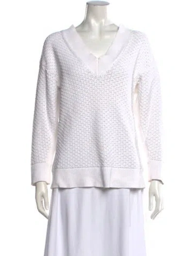Pre-owned Rag & Bone V-neck Sweater In Neutrals