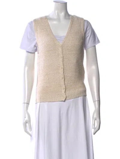 Pre-owned Rag & Bone V-neck Sweater In Neutrals