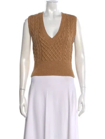 Pre-owned Rag & Bone V-neck Sweater In Neutrals