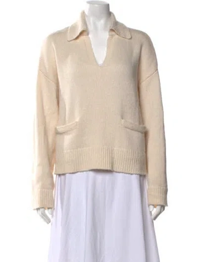 Pre-owned Rag & Bone V-neck Sweater In Neutrals