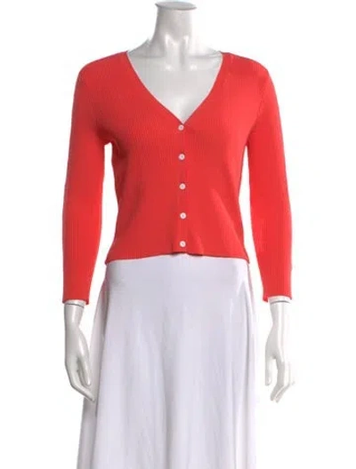 Pre-owned Rag & Bone V-neck Sweater In Orange
