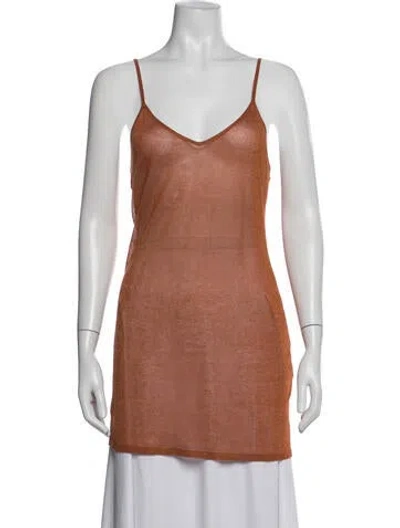 Pre-owned Rag & Bone V-neck Sweater In Orange