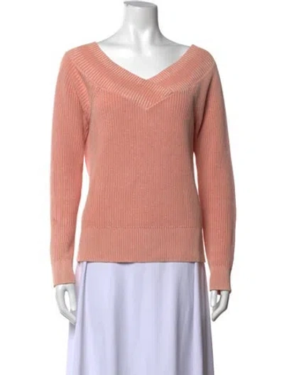 Pre-owned Rag & Bone V-neck Sweater In Orange