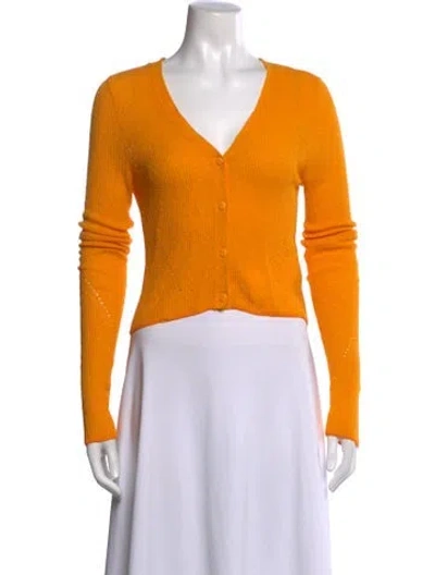 Pre-owned Rag & Bone V-neck Sweater In Orange