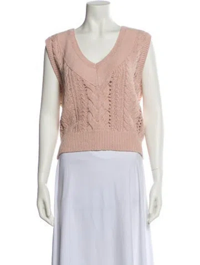 Pre-owned Rag & Bone V-neck Sweater In Pink