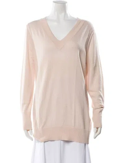 Pre-owned Rag & Bone V-neck Sweater In Pink