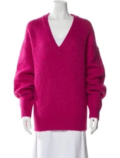 Pre-owned Rag & Bone V-neck Sweater In Pink