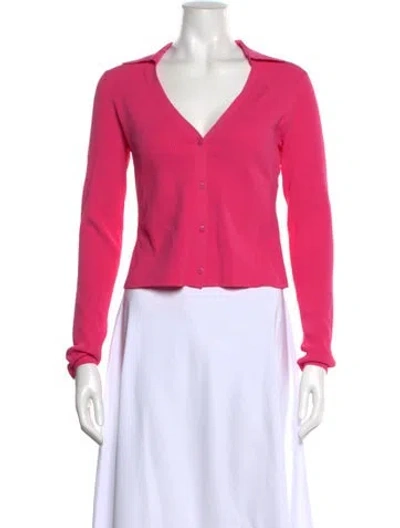 Pre-owned Rag & Bone V-neck Sweater In Red