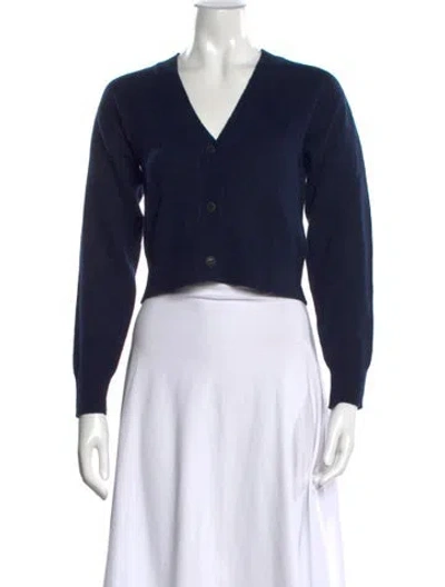 Pre-owned Rag & Bone V-neck Sweater W/ Tags In Blue