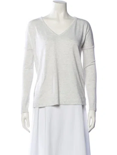 Pre-owned Rag & Bone V-neck Sweater In White