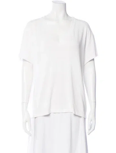 Pre-owned Rag & Bone V-neck Sweater In White