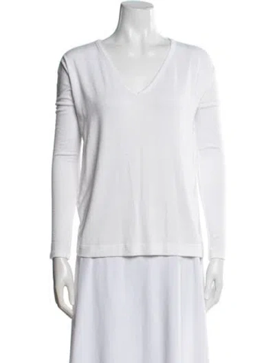 Pre-owned Rag & Bone V-neck Sweater In White